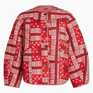 NWT Damson Madder - Macy Reversible Cotton Quilted Jacket